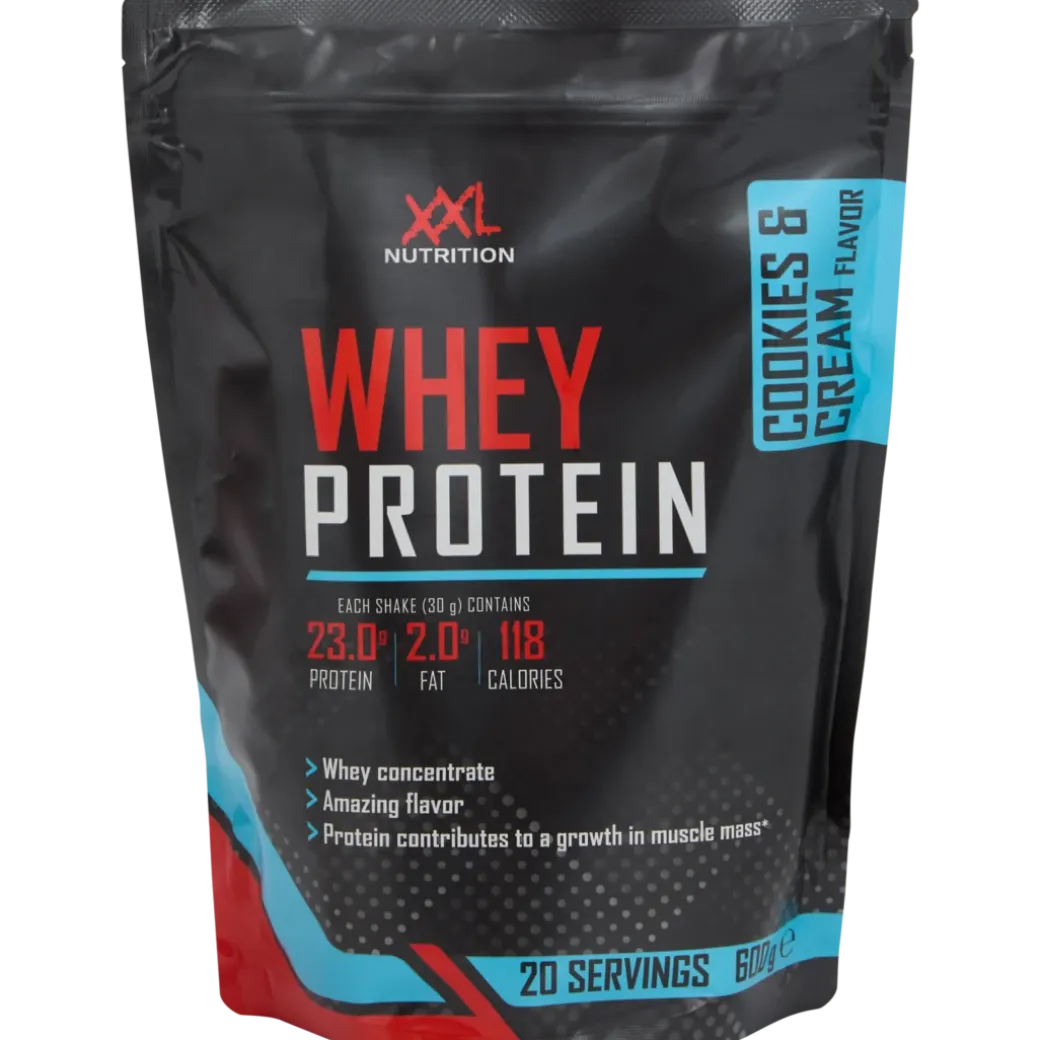 Protéines de lactosérum en poudre XXL Nutrition Cookies & Cream | Action FR
