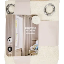 Rideau occultant bouclé Polyester | Action FR