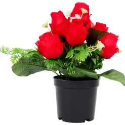 Roses artificielles en pot | Action FR