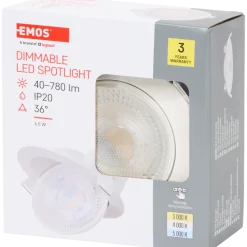 Spot encastrable Emos legrand Blanc | Action FR