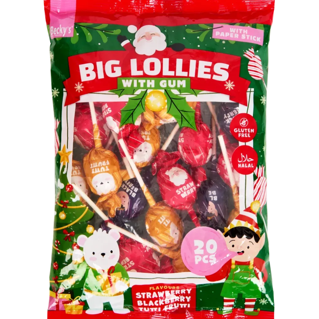 Sucettes de Noël avec chewing-gum Fundiez | Action FR