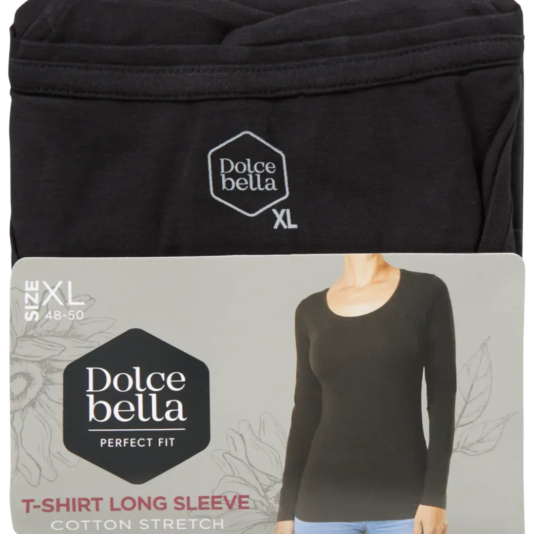 T-shirt basique Dolce Bella Noir Femme | Action FR