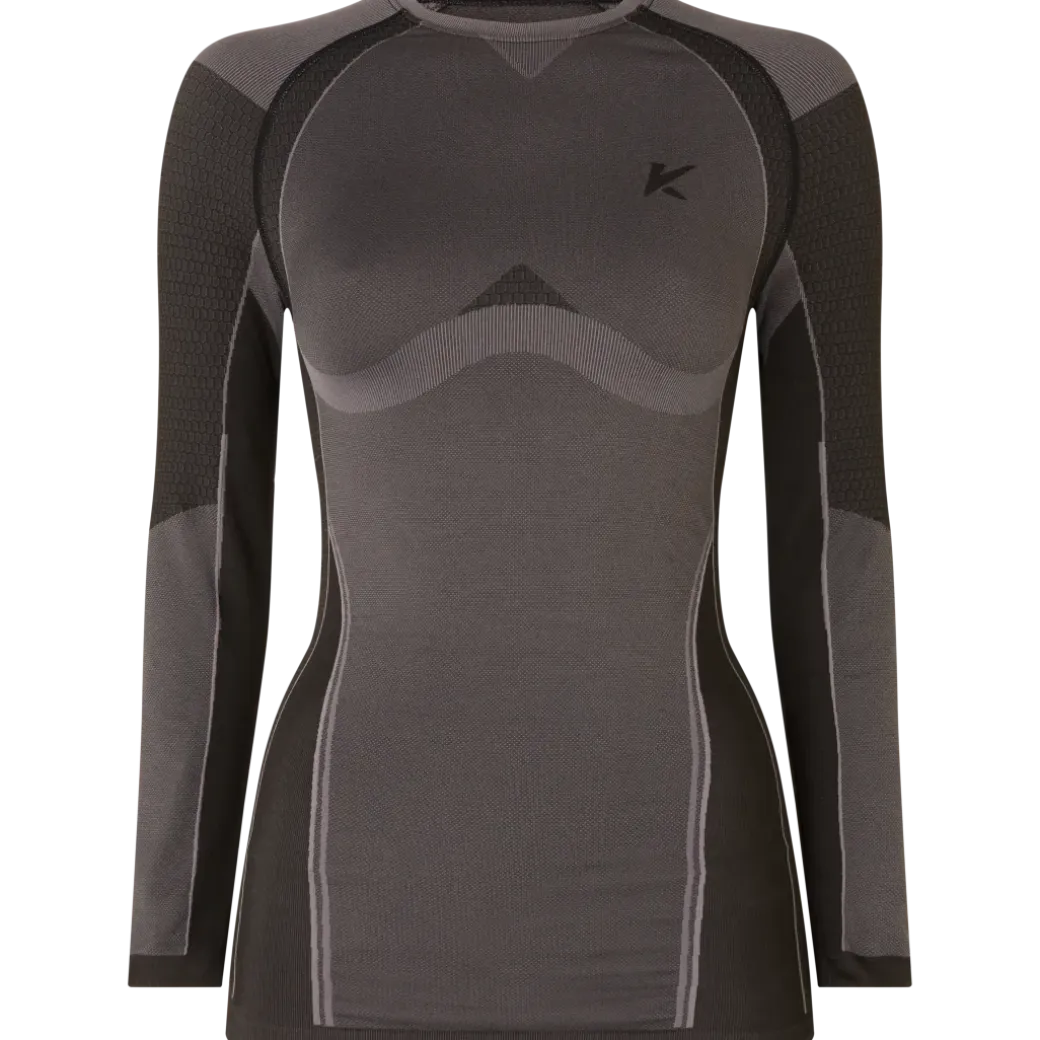 T-shirt de sport thermique Kaytan Femme Noir | Action FR