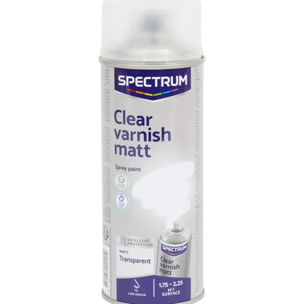 Vernis incolore en aérosol Spectrum Transparent Transparant 400 ml | Action FR