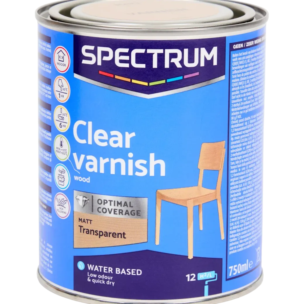 Vernis mat Spectrum Transparent Transparant 750 ml | Action FR