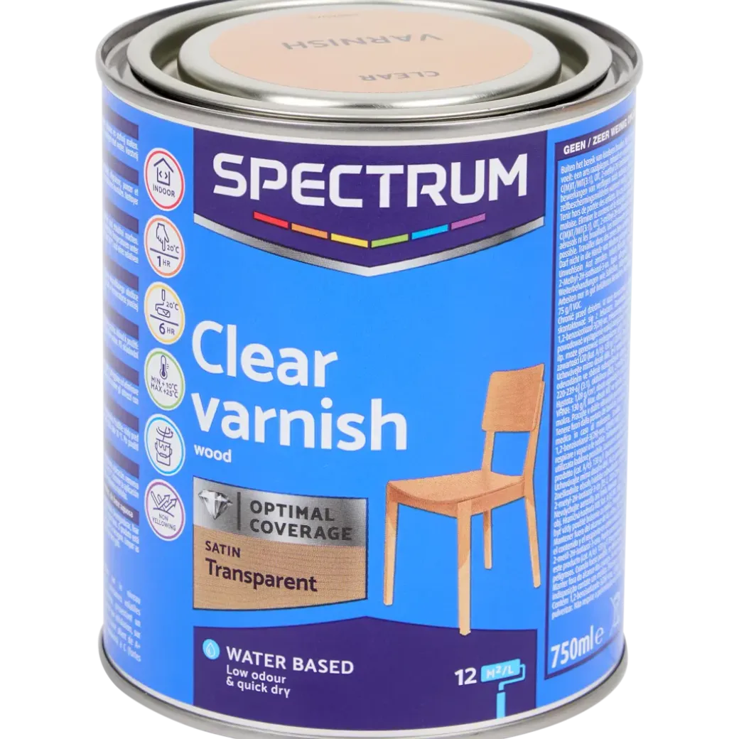 Vernis satiné multi-usage Spectrum Transparent Transparant 750 ml | Action FR